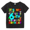 T-shirt Estive a Maniche Corte Stampa Sprunki Incredibox per Bambini Abbigliamento Bambini Ragazzi Ragazze Magliette in Cotone Top Regali per Feste di Compleanno