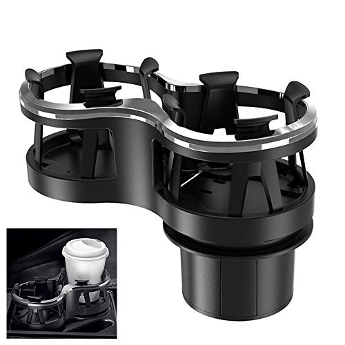 

Автомобильный держатель для напитков [Вмещает два напитка, подходит для напитков различных форм, не нужно беспокоиться о том, чтобы доставать и убирать напитки во время вождения, а