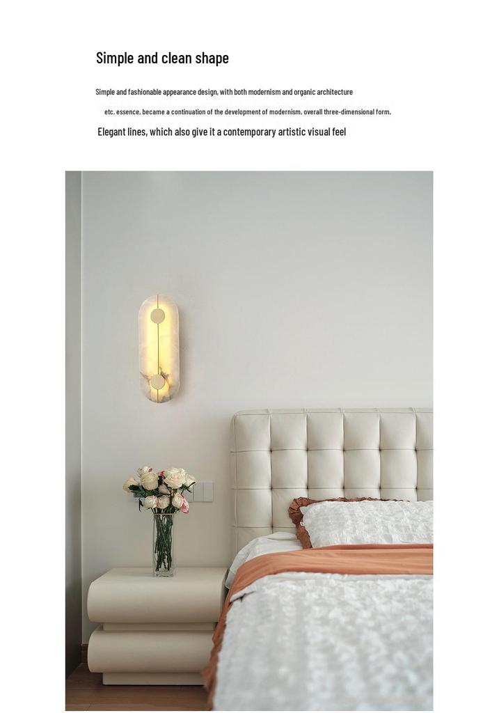 2025 Nordic Luxury Marble-Copper Wall & Bedside Lamp