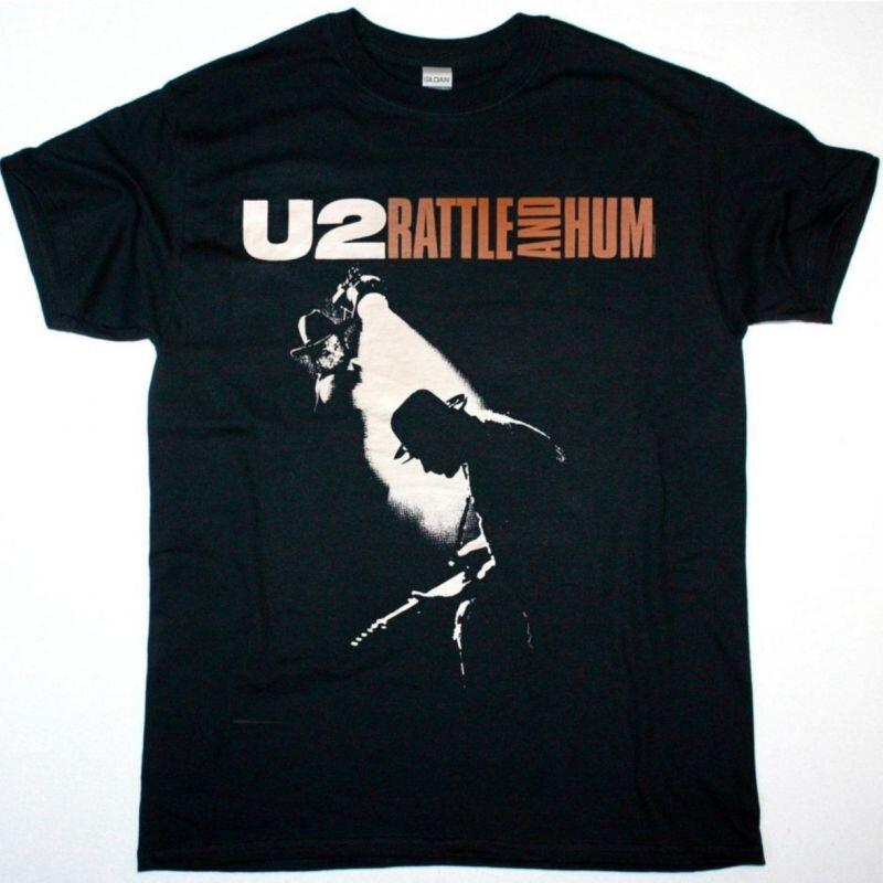 Vtg U2 RATTLE AND HUM Heavy Cotton Black Shirt All Size For Men BL354 Unisex T-Shirt XXXXL