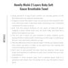 Homlly Michii 2 Layers baby Soft Gauze Towel
