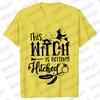 Team Bride Y2k Tops Bridal Shower Wedding Shirt This Witch Is Getting Hitched Lit T-Shirt Halloween Bachelorette Party EVJF Tees