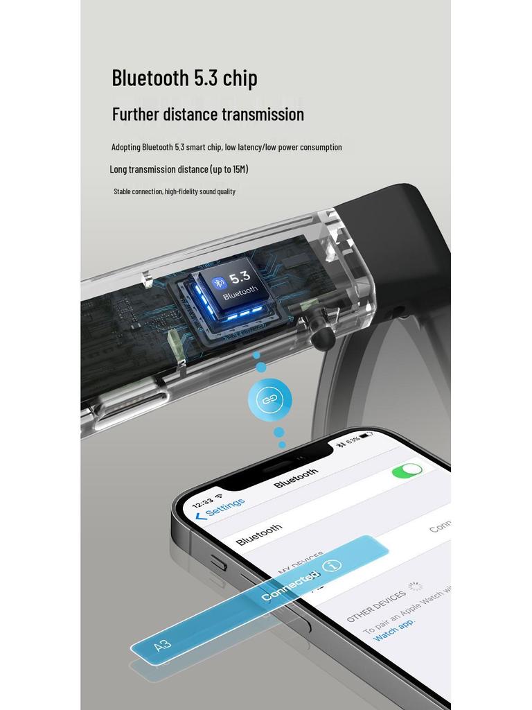 Ochelari Bluetooth Inteligenti AI: Căști wireless cu traducere în timp real în peste 100 de limbi, redare muzică și funcționalitate de apelare.