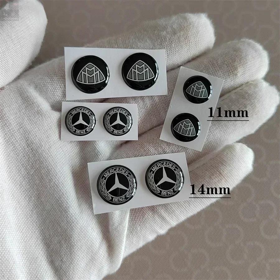 Car Key Maybach Emblem Auto Control Keychain Sticker Accessories For Mercedes Benz AMG Brabus Smart W204 GLC CLA GLK W205 W203 jgu7