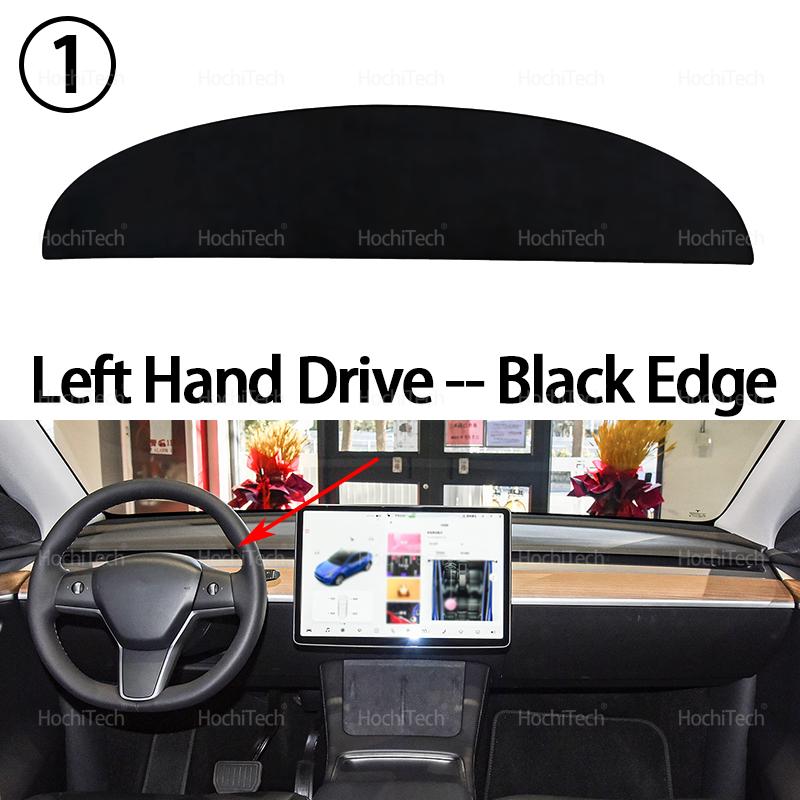 Car Dashboard Cover Protective Pad Dash Board Sunshade Carpet Anti-UV Dashmat for Tesla Model 3 2017- Model Y 2018-2024