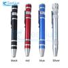 Multifunction 8 In 1 Pocket Precision Mini Screwdriver Pen Mobile phone Repair Hand Tools Kit Portable Screwdriver Set Bits