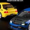 Officially Licensed 1:24 Mitsubishi EVO9 Modified Die-Cast Car Model with Pull-Back Sound and Light Collection Miniature Voiture
