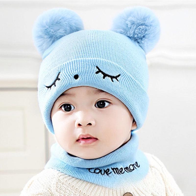 Kids Winter Hat and Scarf Set 2-in-1 Knit Beanie Neck Warmer Unisex Thick Thermal Ear Protection for Boys Girls  Holiday Gift