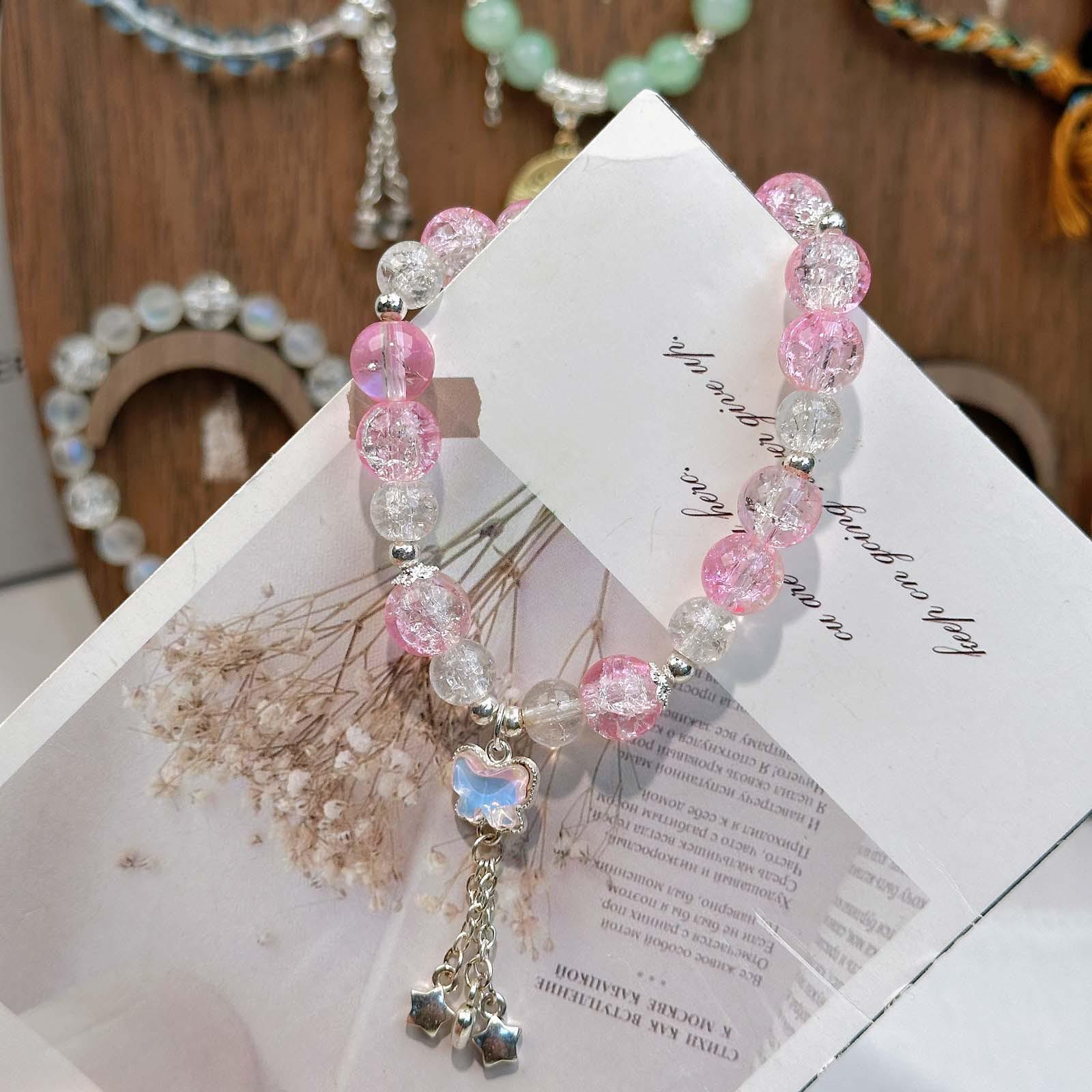 

Butterfly Star Tassel Bracelet for Women - Student Jewelry Gift In Stock