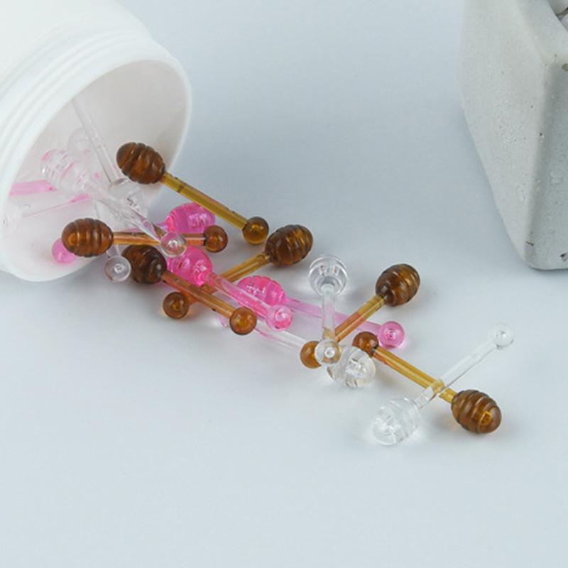 10Pcs Accessories Small Spoon To Use With Honey Fruit Bottle Small Honey Jar Jam Lip Film Box Lip Care Empty Bottle Lipstick Jar