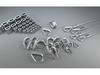 340-Piece Stainless Steel Wire Rope Kit with 304 Stainless Steel Thimbles, Ferrules, Double Hole Aluminum Sleeves, and Figure 8 Rigging