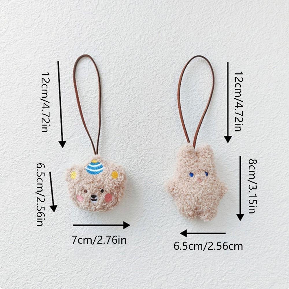 Rabbit Cue Backpack Decoration Cloth Animal Lanyard Portable Bear Bag Pendant  Children