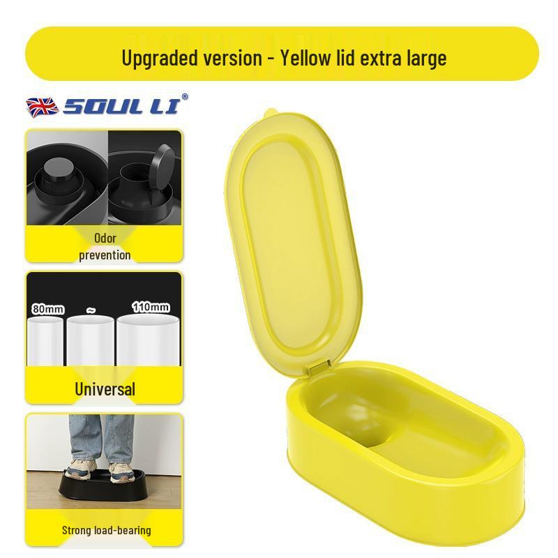 Jednorázový jednoduchý záchod: Přenosné klekátko pro renovaci nebo staveniště s plastovým sedátkem a umyvadlem.