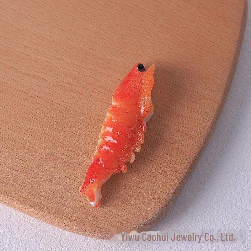 

Творческий набор для игры в резиновую еду своими руками: Заколка для волос, магнит и чехол для телефона с креветками, чесноком и перцем