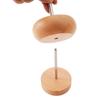 DIY Perlenspinner zur Schmuckherstellung, mühelos rotierender hölzerner Armbandspinner mit 1 Perlenfadennadel