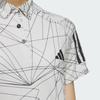 adidas Aeroready Gestreiftes Muster Gedruckter Pullover Kurzarm Poloshirt Damen Oberteile Weiß IN6572