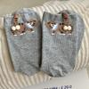 Trick-Or-Treating Cat Cat Egg Socks Cartoon Cute And Funny Three-Dimensional Cat Mid-Leg Socks Hairball Kitten Girl Socks