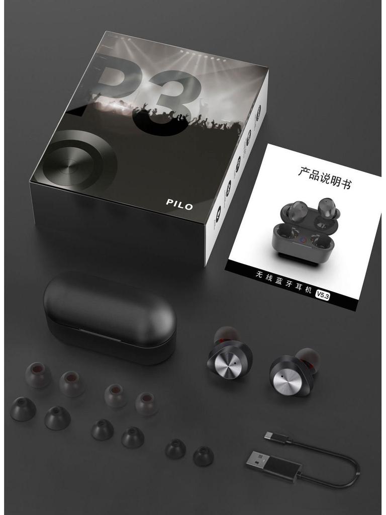 New Hot Model TWS Aluminum Alloy Mini True Wireless 5.3 Bluetooth Earphones with In-Ear Noise Cancelling
