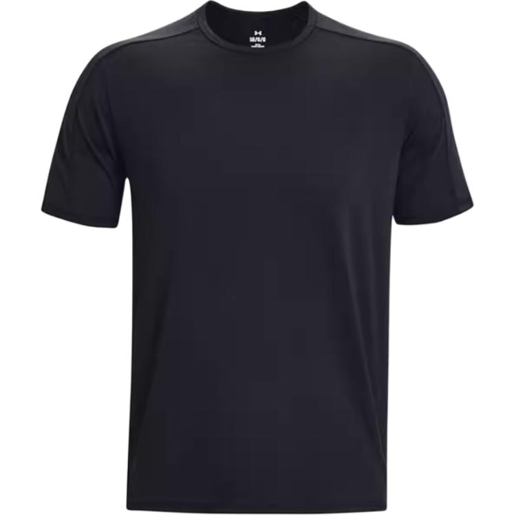 

Under Armour Однотонная тренировочная футболка с коротким рукавом для мужчин, черная 1379670-001 3XL