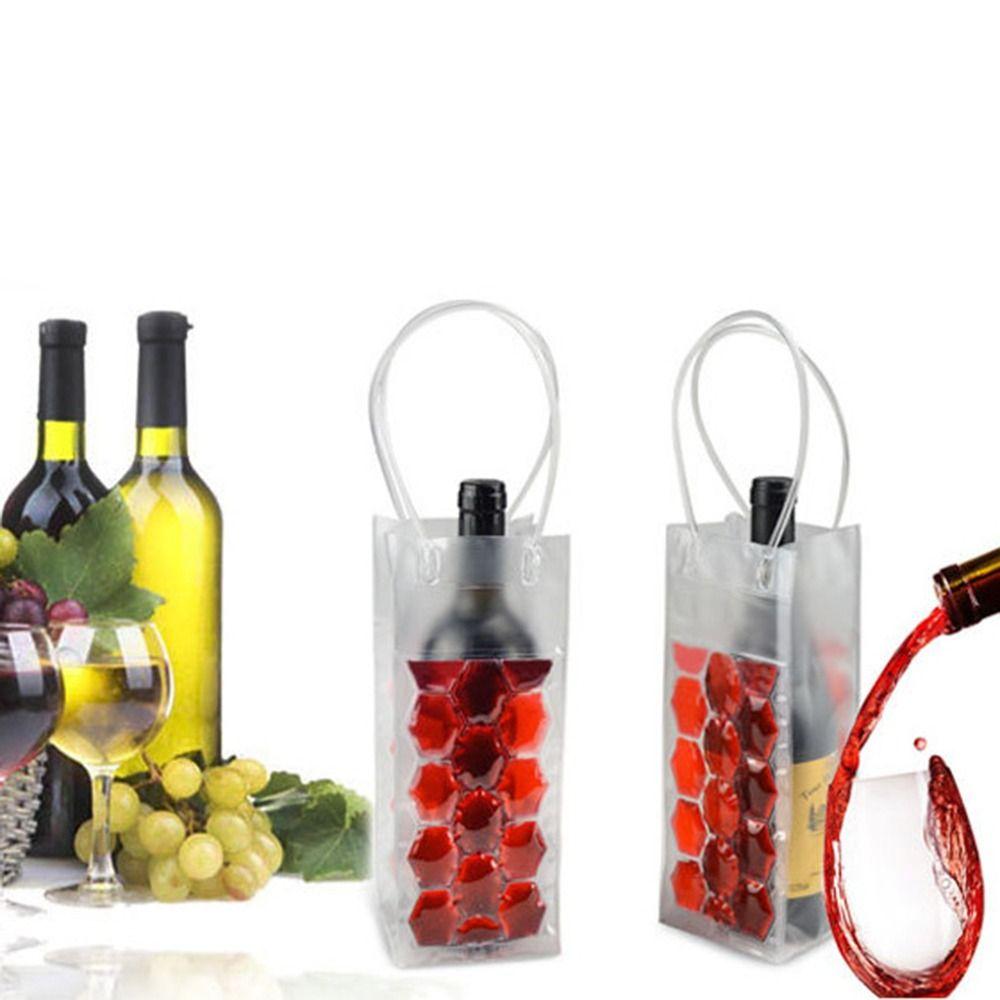 Insulated Beer Iced Tote Bag PVC Drink Bottle Cooler Gift Bag Red Wine Handbag  Outdoor