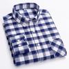 100% Cotton Oxford Long-sleeve Shirts for Men Slim Fit Formal Plain Shirt Soft Casual Plaid Designer White Striped Black Clothes