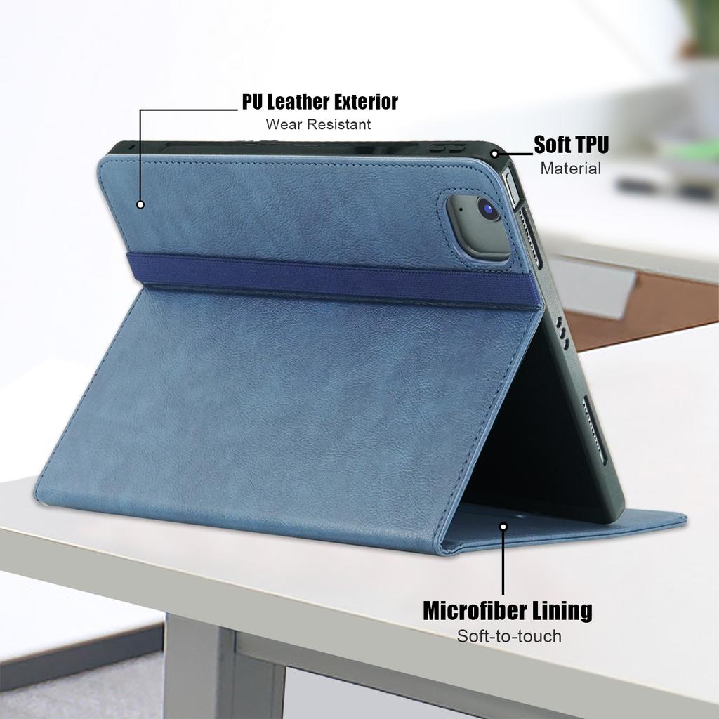 For iPad Air 13 (2025)/(2024)/Pro 13 (2025)/13 (2024)/Pro 12.9 (2022)/(2021)/(2020)/(2018) Leather Case Tablet Cover