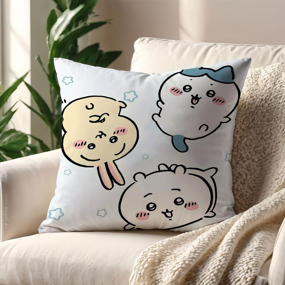 Cute CChiikawaS Kawaii cushion cover For Pillow Printing Sofa Decoration Home Car Room Coffee Shop Office Nordic Simplicity