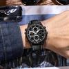 Quartz 3 ATM Water Luminous Genuine Leather Large Suitable for Job Gift Men's Watch, Analog-Digital Watch, Resistant, Hands, Strap, Multifunctional,