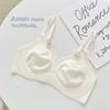 Original cool underwear women's big breasts show small breasts summer ultra-thin bra seamless rabbit ears anti-sagging bra