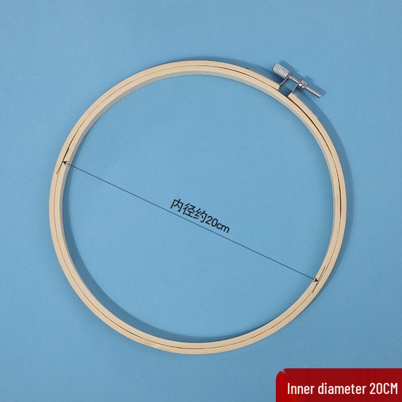 Handmade DIY Cross-Stitch Round Moso Bamboo Embroidery Hoop Frame Holder