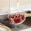 ABBP-Fruit And Vegetable Washing Bowl, Detachable Design,Draining Bowl, Colander Strainer Bowl With Foldable Handles,4PCS,A