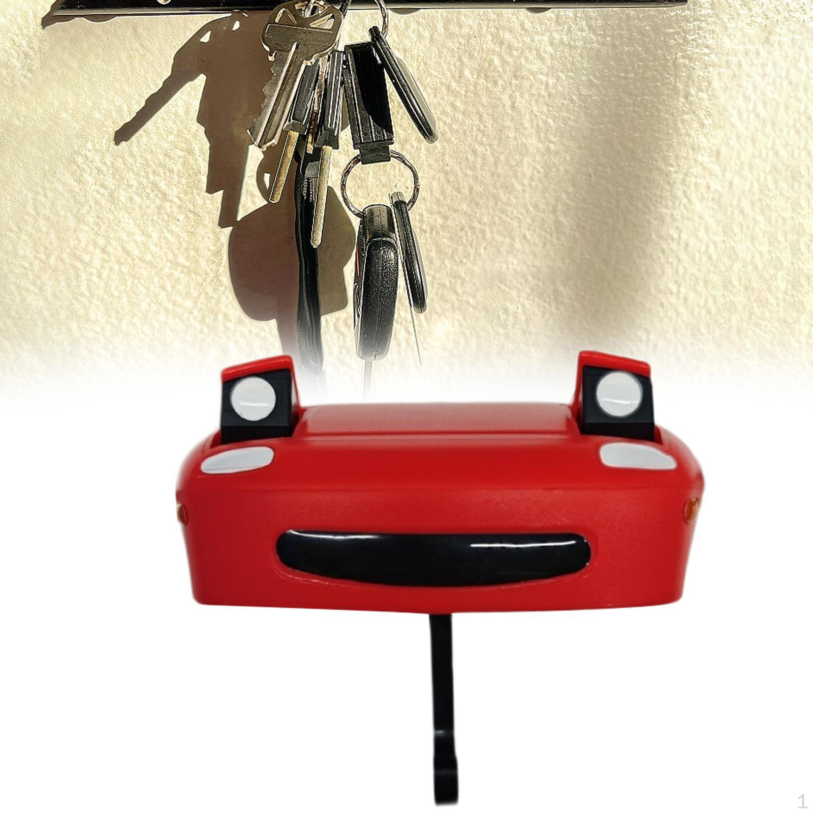 

Брелок для ключей в виде открытой фары автомобиля, крючок для ключей, портативная уникальная винтажная вешалка для ключей, держатель-органайзер для красный