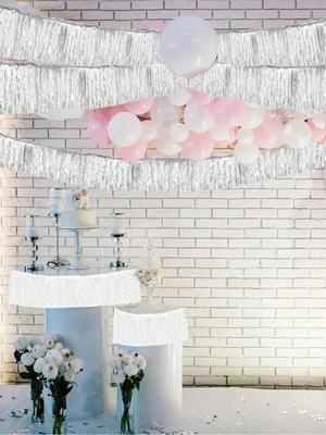 Materiały do dekoracji na imprezę domową Dekoracja z frędzli na przyjęcie urodzinowe Wielokolorowa zasłona deszczowa z frędzli baner 1 opakowanie