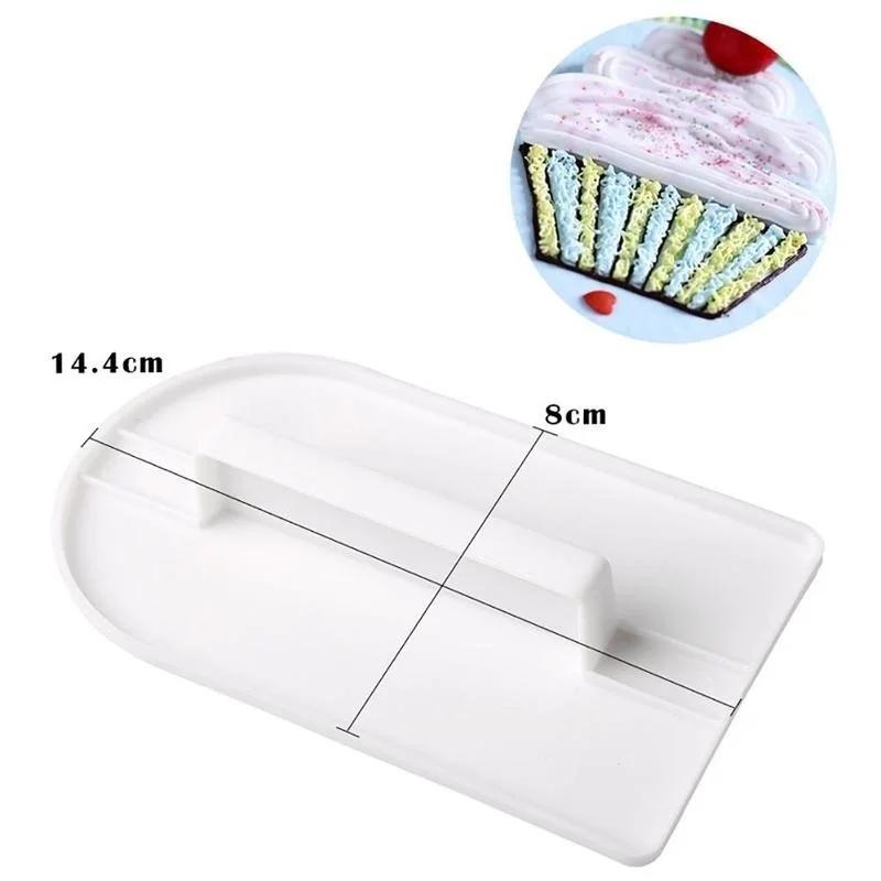 1pc Soft Plastic Cake Tools Cake Decorating Smoother Polisher Fondant Spatulas DIY Cake Baking Tools