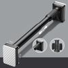 Carbon Steel Clothes Hanging Rail Stretchable Wardrobe Rod New Extendable Pole  Bathroom