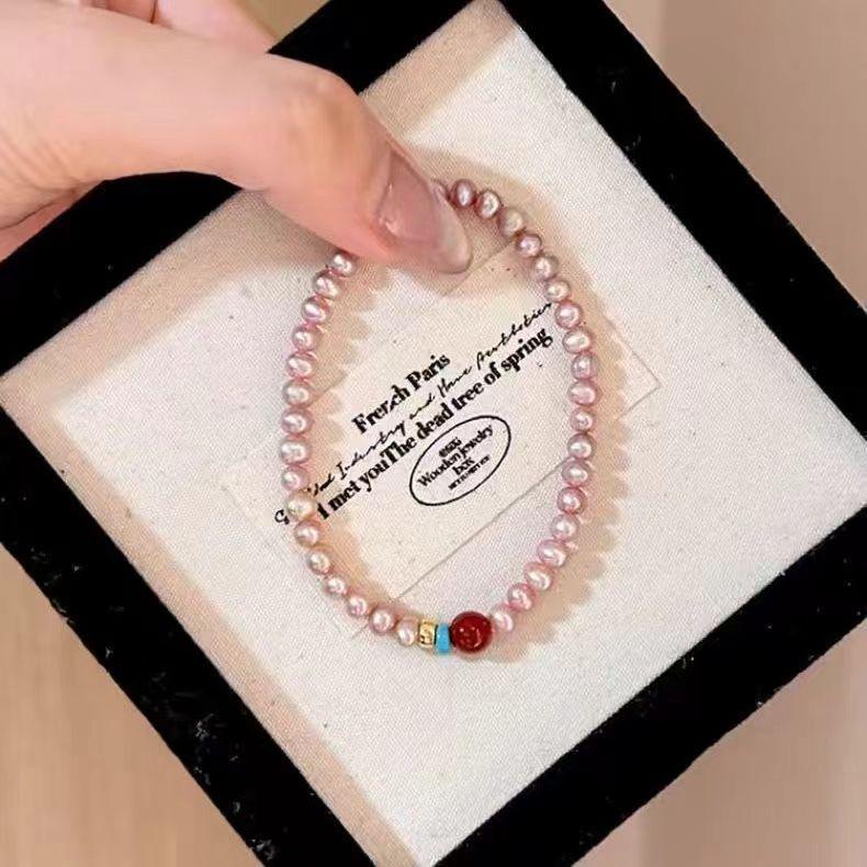 Retro-Inspired Luxury Pearl Beaded Bracelet for Women – Niche, Exquisite, Versatile Fashion Accessory for Best Friends