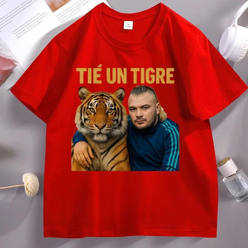 Ounisex T Shirt Jul Tu Es Un Tigre Tshshort Sleeve Hip Hop Summer Tees Comfortable Round Neck Printed Tees