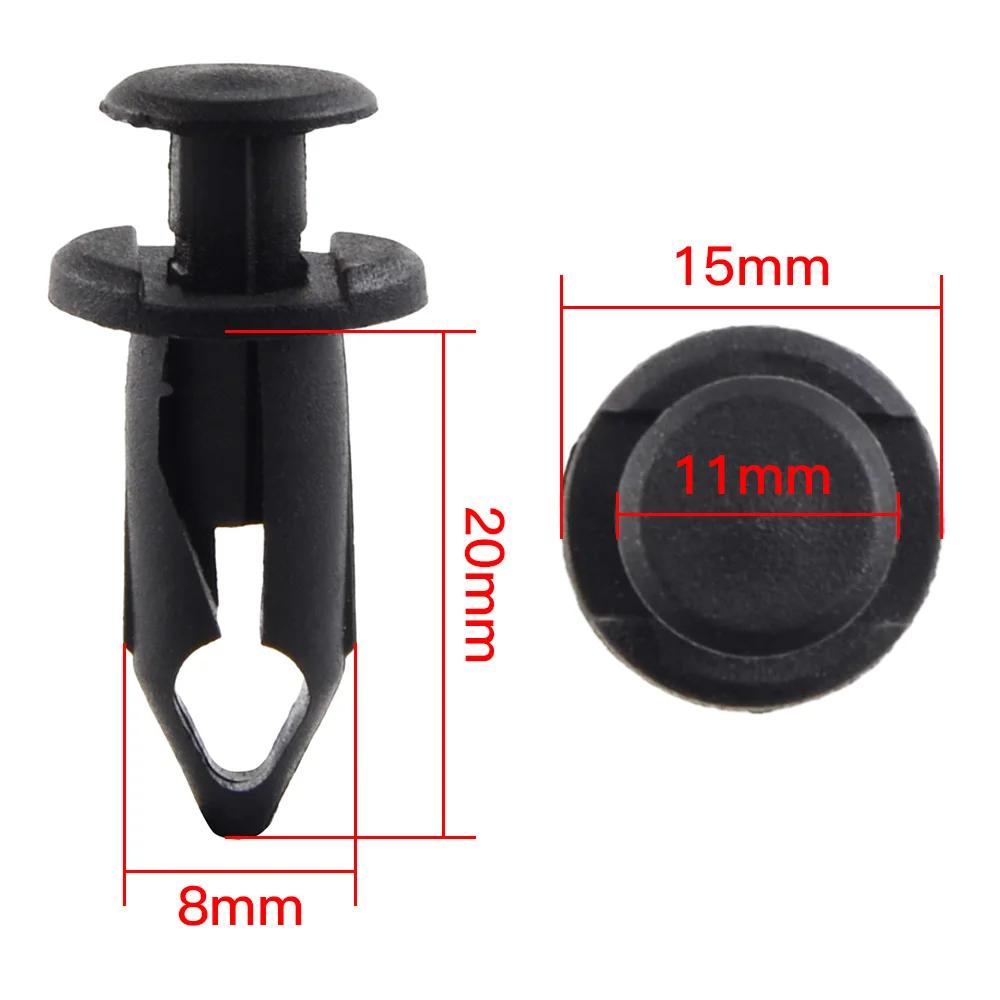 100PCS Plastic Fender Clip Body Rivets For UTV ATV CAN AM Maverick X3 POLARIS RZR Honda TRX 450 400 Kawasaki KFX Suzuki KingQuad