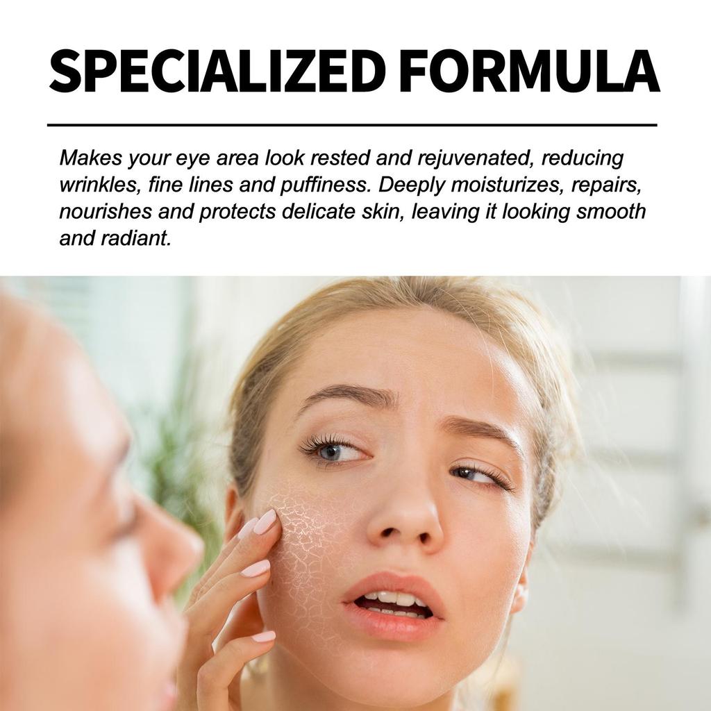 Jaysuing Eye Gel - Nourishing and Moisturizing, Firms Skin, Reduces Fine Lines and Dark Spots, Brightens Skin, Suitable for Full Face, 35g