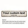 Vintage Metal Tin Sign 4x16 Custom Text Personalized Weather Resistant