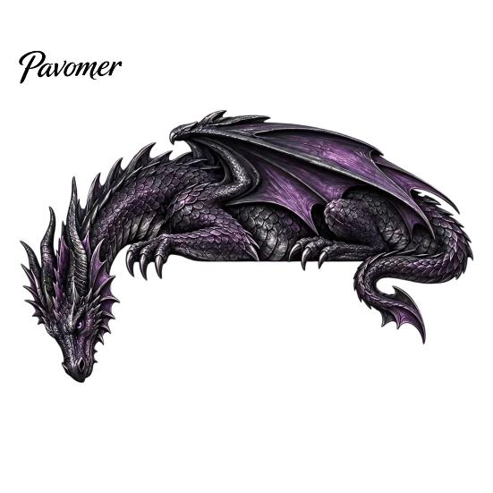 Collectible Dragon Figurine Sleeping Door Topper, Medieval Fantasy Wall Decor for Doorway, Rustic Home Accessories Corner Decor, No Drill