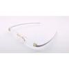 RSINC Rimless Rubber Frame Eyeglass Fashion Eye Wear Gold White 50-18-140 Tag A1
