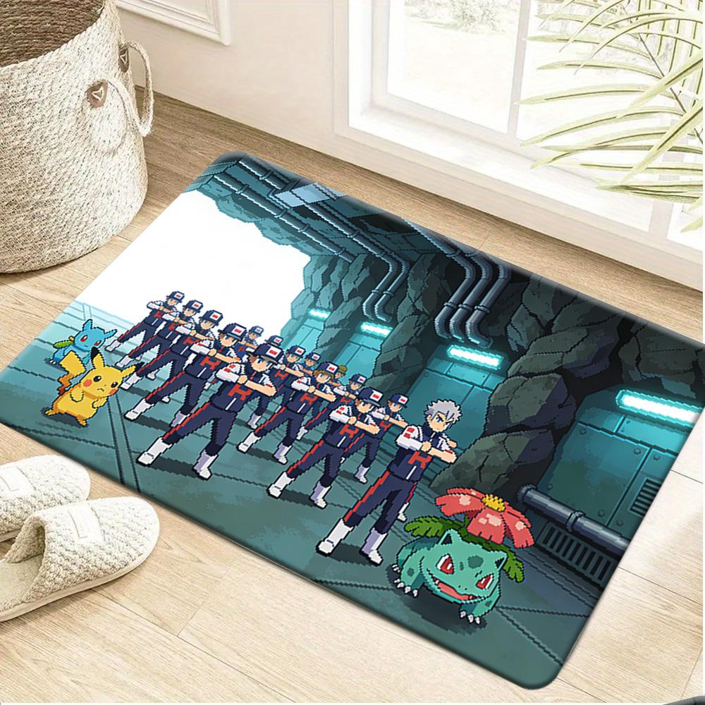 Pokemon Ghost Type Gengar Family Art Print Non-Slip Doormat, Absorbent Floor Mat for Home Decor 40cm by 60cm