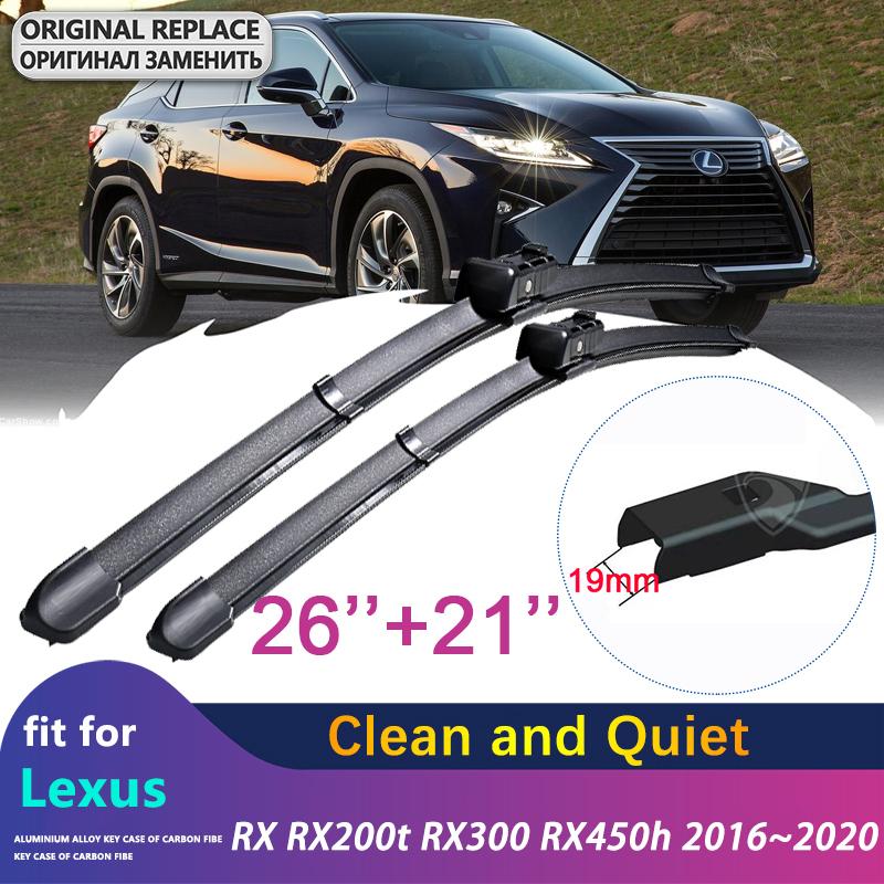 Car Wiper Blades for Lexus RX RX200t RX300 RX450h 2016~ 2017 2018 Front Window Windshield Car Accessories 300 200t 450h