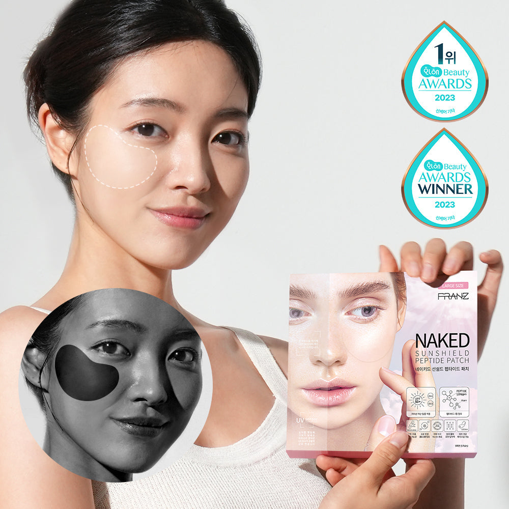 Franz Naked Sunshield Peptide Large Size 2-Step Patch 10-pack