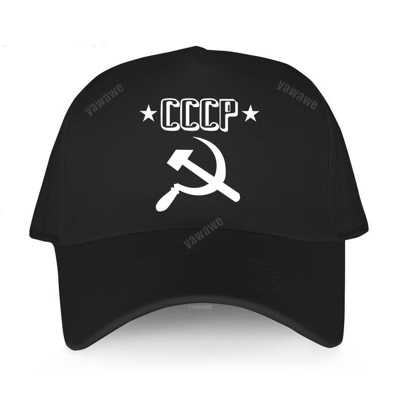 Black Casual hats Boys Printed Baseball Cap Russia Flag CCCP Emblem Man Women Summer Hat outdoor Snapback caps sport bonnet