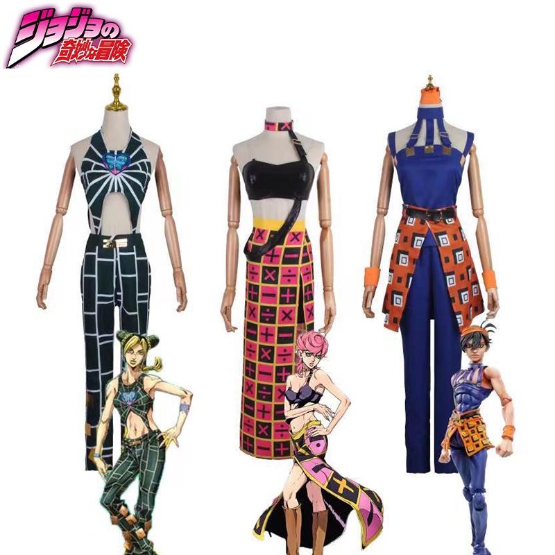 Jojo's Bizarre Adventure Cosplay Costume Elastic Breathable High Quality For Halloween Comic Con Role Play