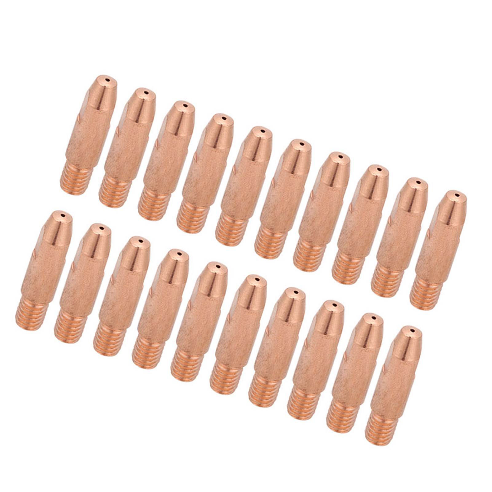 

20Pcs Copper Contact Tip M6 for Binzel 24KD MIG MAG Welding Torch 0.8 1.0 1.2mm Type 2