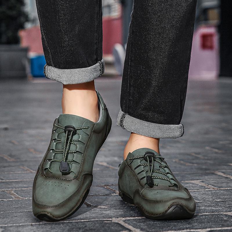 Spring and summer new men's shoes Doudou shoes casual men's foot shoes casual business men's leather shoes