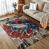 1 Stück Blauer Frosch Mandala Print Teppich für Wohnzimmer Schlafzimmer Bettseite Sofa Bodenmatte Modernes Wohndekor Gang Korridor Bereichsteppich
